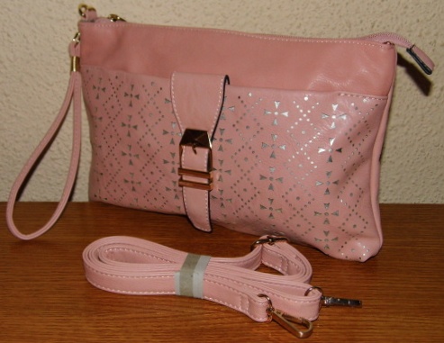 Kabelka psaníčko Bag Crossbody 633-2 - růžová světlá VÝPRODEJ