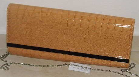 Kabelka psaníčko Bag Crossbody VVZ-037 - oranžová/krémová VÝPRODEJ