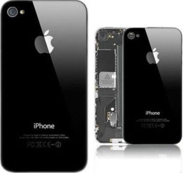Zadní skleněný kryt Apple iPhone 4 - černý VÝPRODEJ