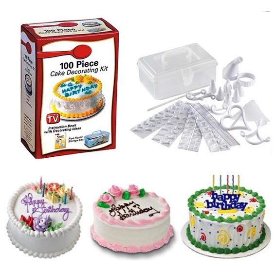 Sada na zdobení dortů 100ks - Cake Decorating Kit