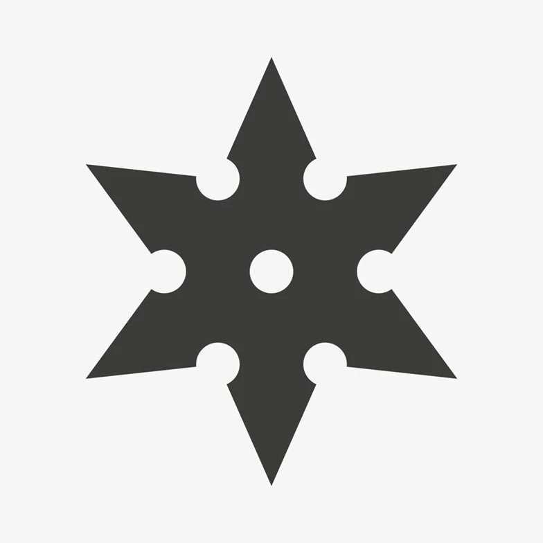Vrhací hvězdice Shuriken Ninja - 6 hrotů