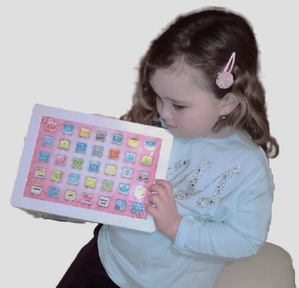 Chytrý vzdělávací tablet pro děti Learning Pad - růžový