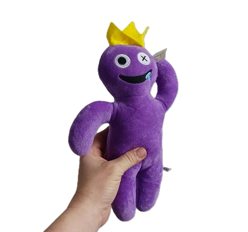 Plyšová hračka Rainbow Roblox Friends - fialový s korunkou