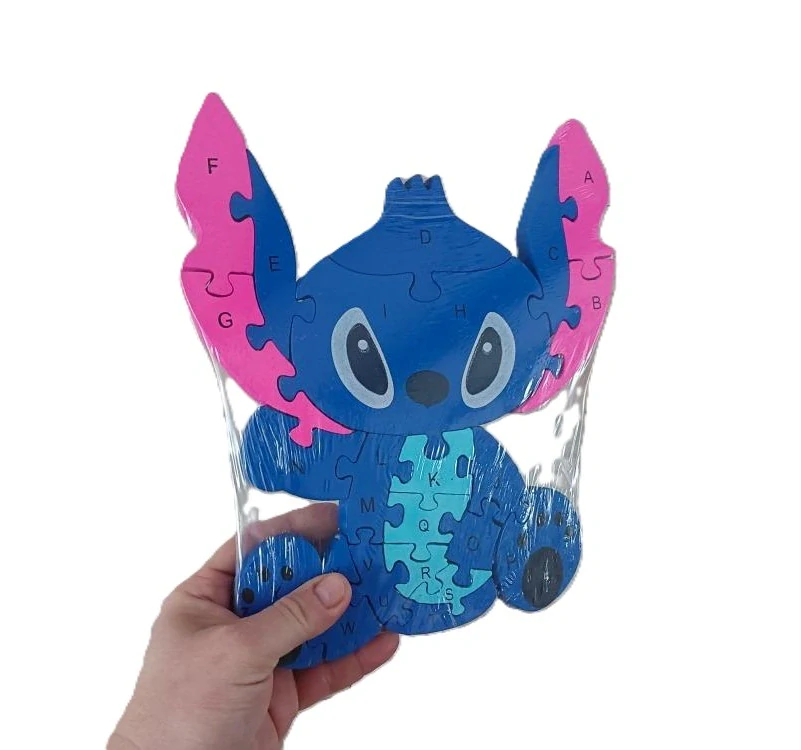 Vzdělávací dřevěné Puzzle Stitch