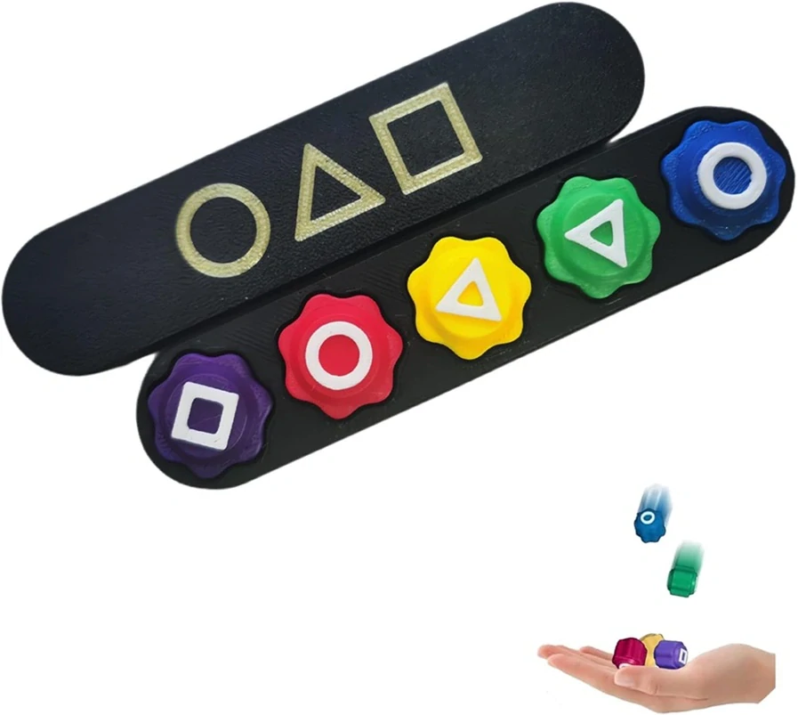 Squid Game - Korejská hra kostky Gonggi + krabička černá