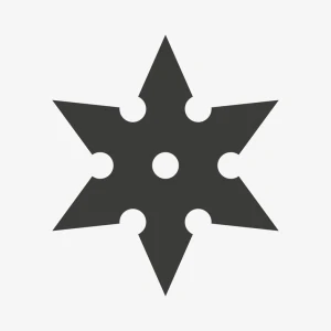 Vrhací hvězdice Shuriken Ninja - 6 hrotů