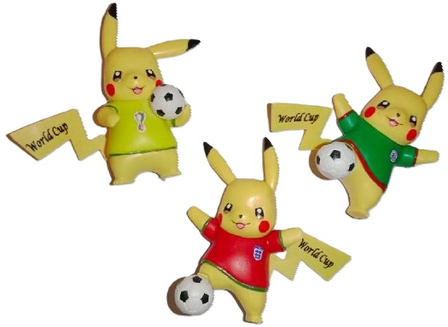 Pokémon figurka Pikachu fotbalista - více barev na výběr