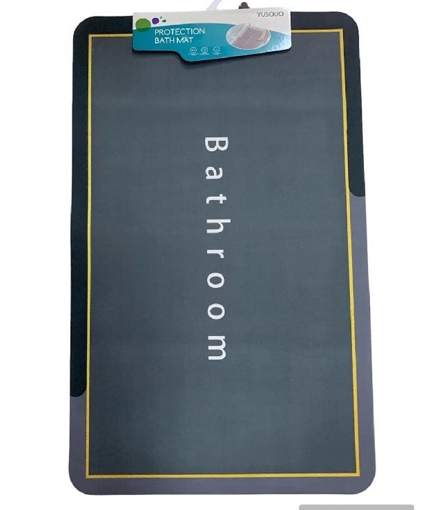 Absorpční rychleschnoucí předložka Bathroom 50x80cm šedá - model podélný