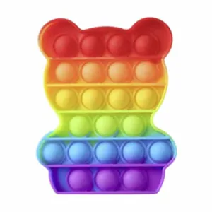 Pop it Antistresová hračka - medvídek duha 