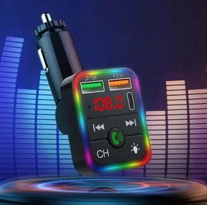 FM Transmitér do auta Car P2 Ambient - USB, Bluetooth, MP3