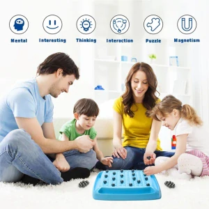 Strategická hra magnetické kuličkové šachy Magnetic Chess - 40 kusů magnetů