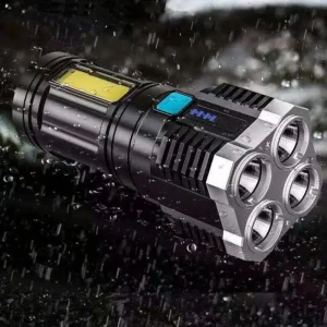 Výkonná a voděodolná LED svítilna L-S03 USB
