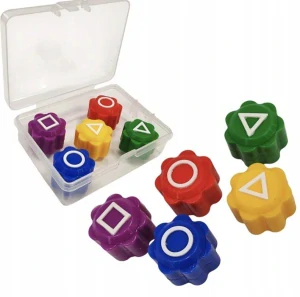 Squid Game - Korejská hra kostky Gonggi + krabička průhledná