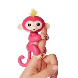 Interaktivní zábavná opička Happy Monkey - růžová