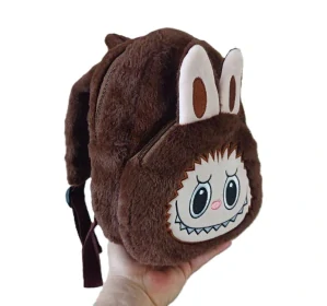 Plyšová hračka batůžek Labubu 26cm - hnědý