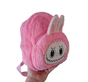 Plyšová hračka batůžek Labubu 26cm - růžový