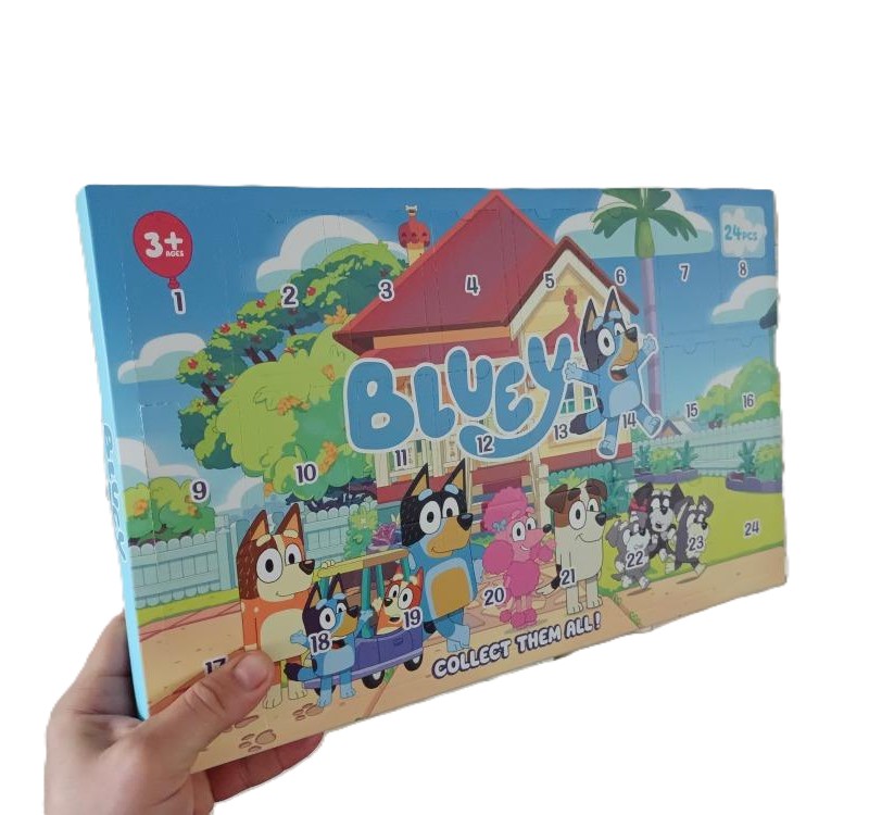 Mystery adventní kalendář s překvapením Bluey Bingo 24ks