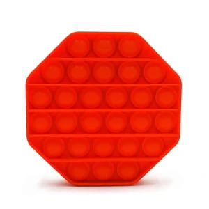 Pop it Antistresová hračka - osmihran červený