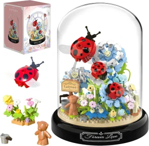 Stavebnice botanická zahrada s květy YKO Boutique P2283 - beruška