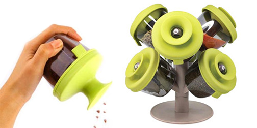 Kořenky se stojanem Pop-Up Spice Rack 