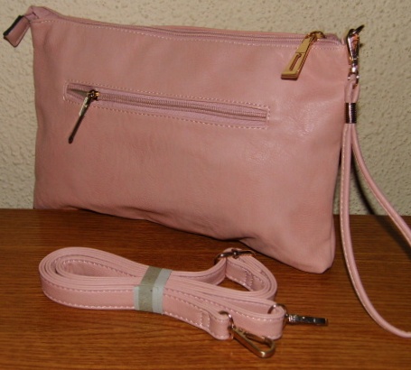 Kabelka psaníčko Bag Crossbody 633-2 - růžová světlá VÝPRODEJ