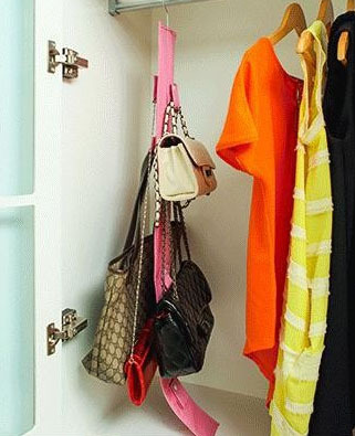 Závěsný organizér Bags Jewelry Scarves - modrý