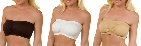 Podprsenka Padded Seamless Bra vel. XL - černá/bílá