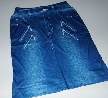 Zeštíhlující sukně Trim Slim Skirt Jeans - modrá