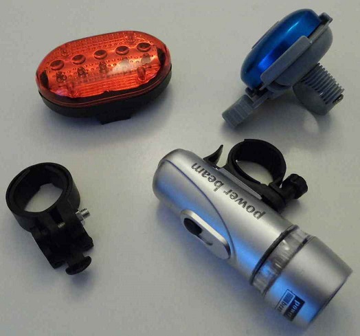 LED světlo na kolo se zvonkem SX-305