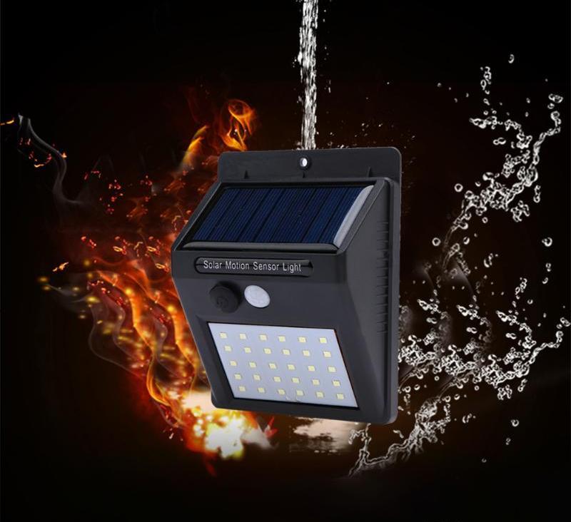 Solární 30 LED svítilna s detekci pohybu