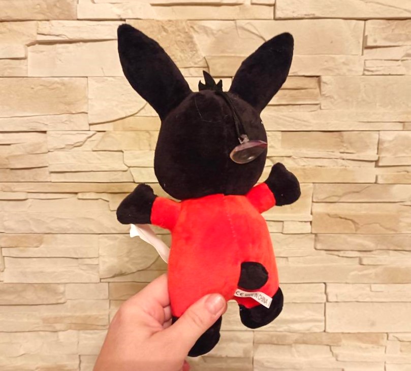 Plyšová hračka králíček Bing 28 cm - červené pyžamko