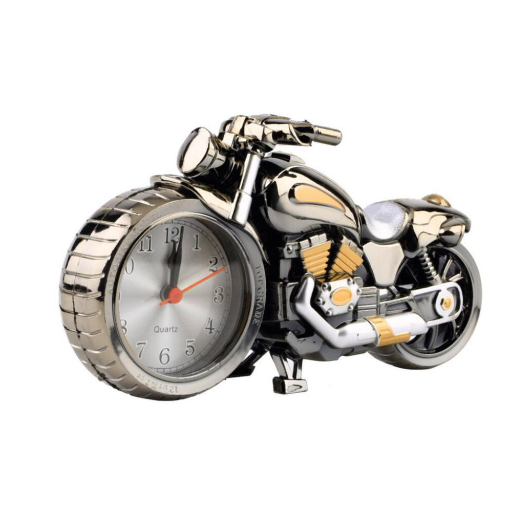 Hodiny a budík v podobě motorky - model 003
