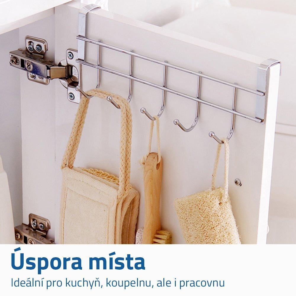 4L Závěsné háčky na dvířka nerez