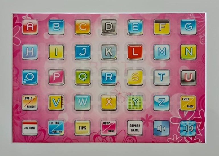 Chytrý vzdělávací tablet pro děti Learning Pad - růžový
