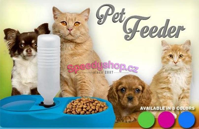 Automatický dávkovač krmiva pro psy a kočky Pet Feeder - zelený