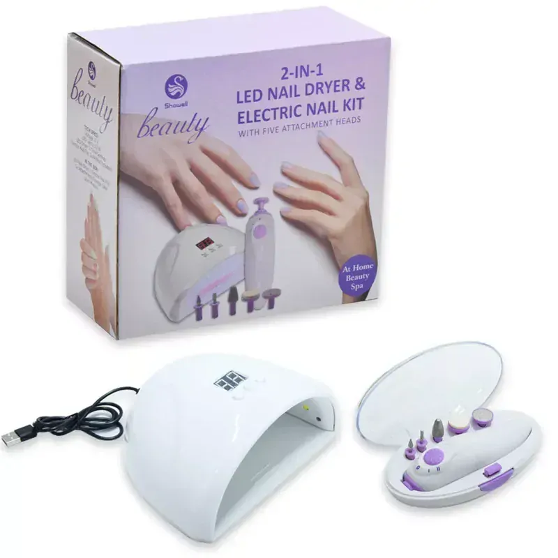 Sada na nehty Showell Beauty UV lampa + pilník 