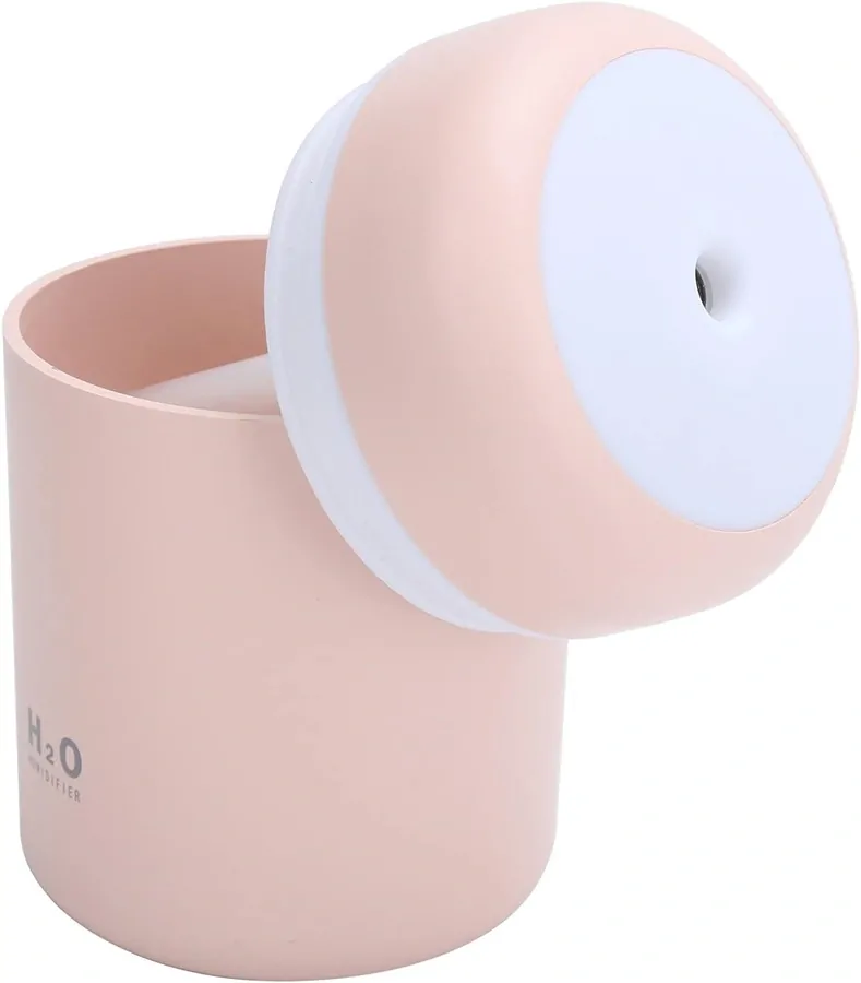 Zvlhčovač vzduchu a aroma difuzér H2O Humidifier USB - růžový
