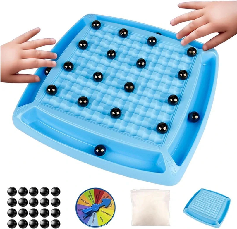 Strategická hra magnetické kuličkové šachy Magnetic Chess - 20 kusů magnetů