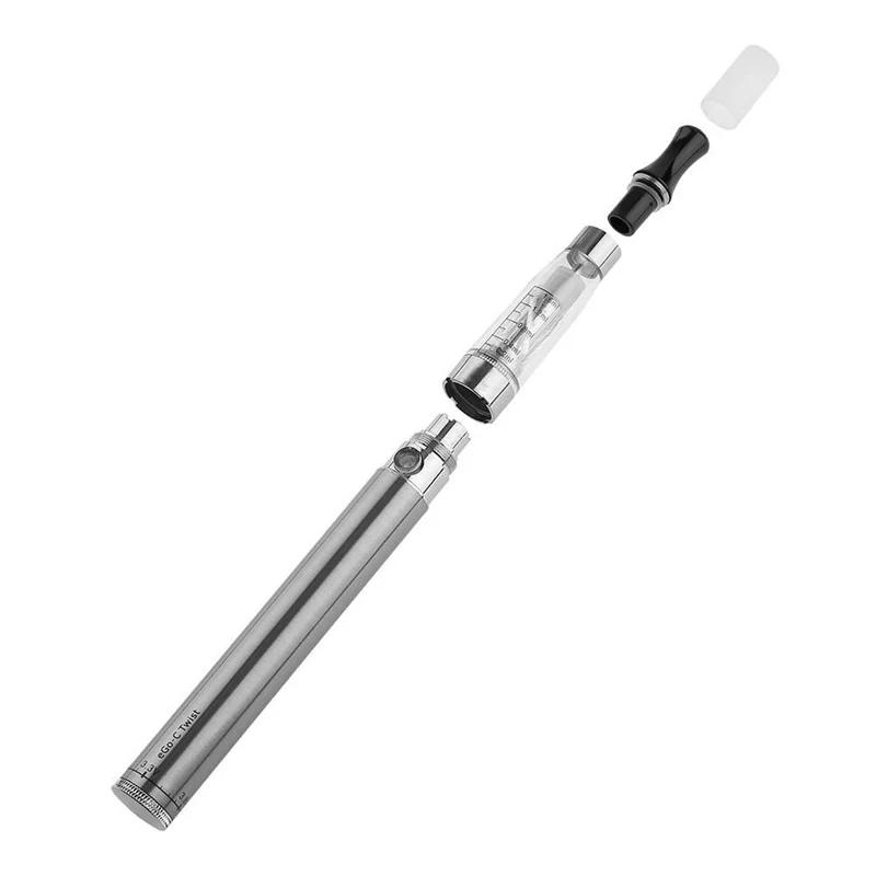 Elektronická cigareta eGo-CE4 Silver E-liquid - sada 2 kusy VÝPRODEJ