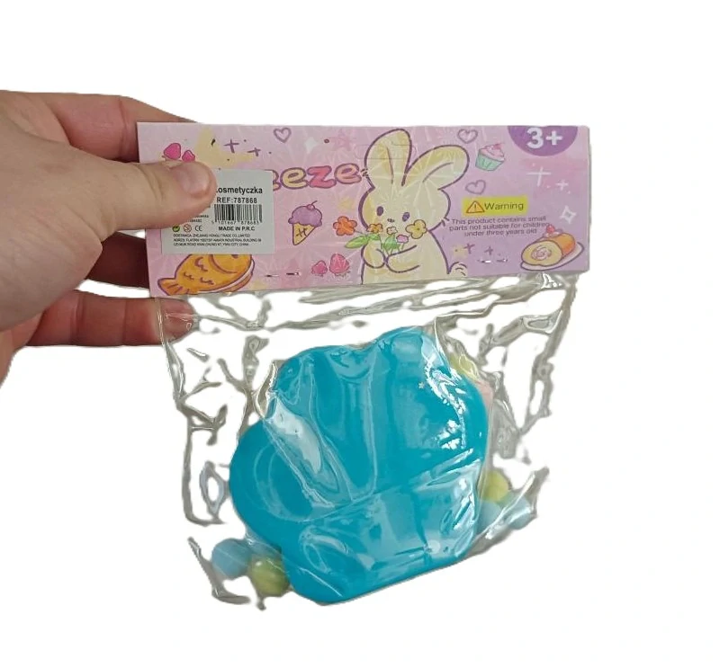 Relaxační silikonová tlapka Squeezy - modrá/multikolor