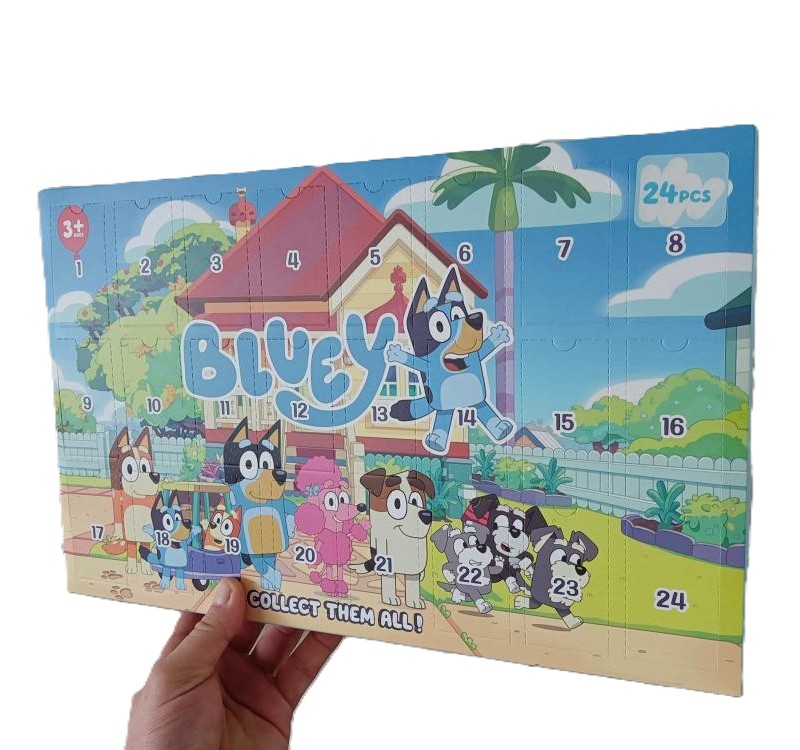 Mystery adventní kalendář s překvapením Bluey Bingo 24ks