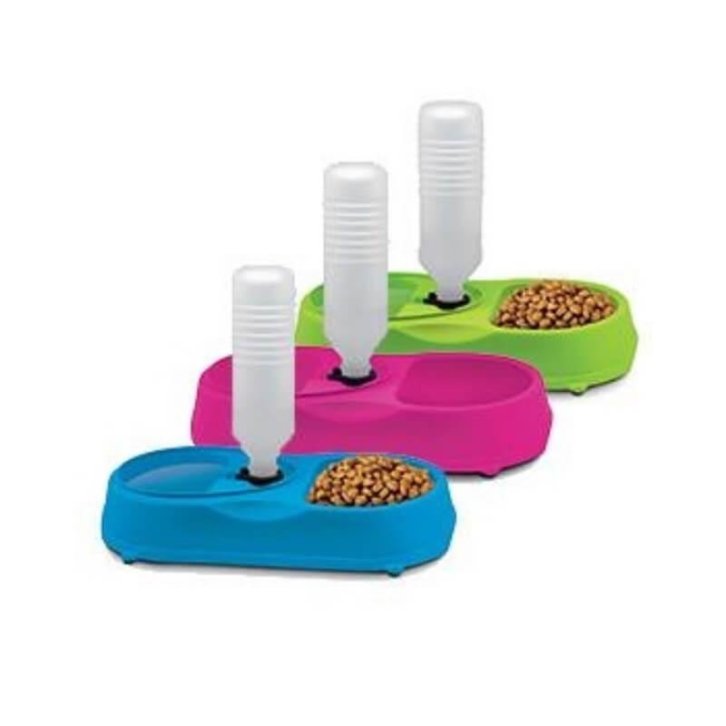 Automatický dávkovač krmiva pro psy a kočky Pet Feeder - modrý