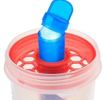Shaker na koktejly Mighty Mixer - modrý