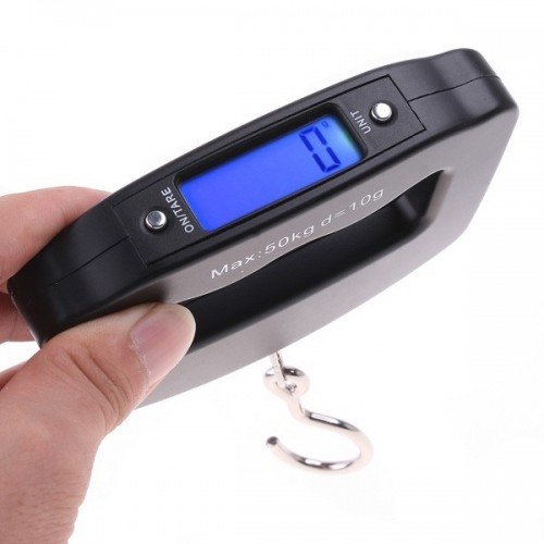Multifunkční přenosná váha 50kg - Electronic Luggage Scale