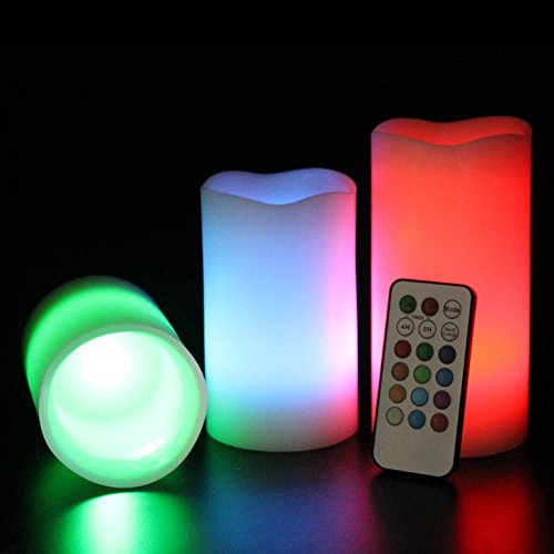 3x LED svíčka na dálkové ovládání Candles