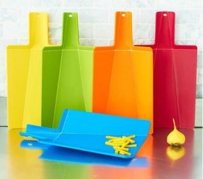 Skládací kuchyňské prkénka 2ks - bílá/žlutá