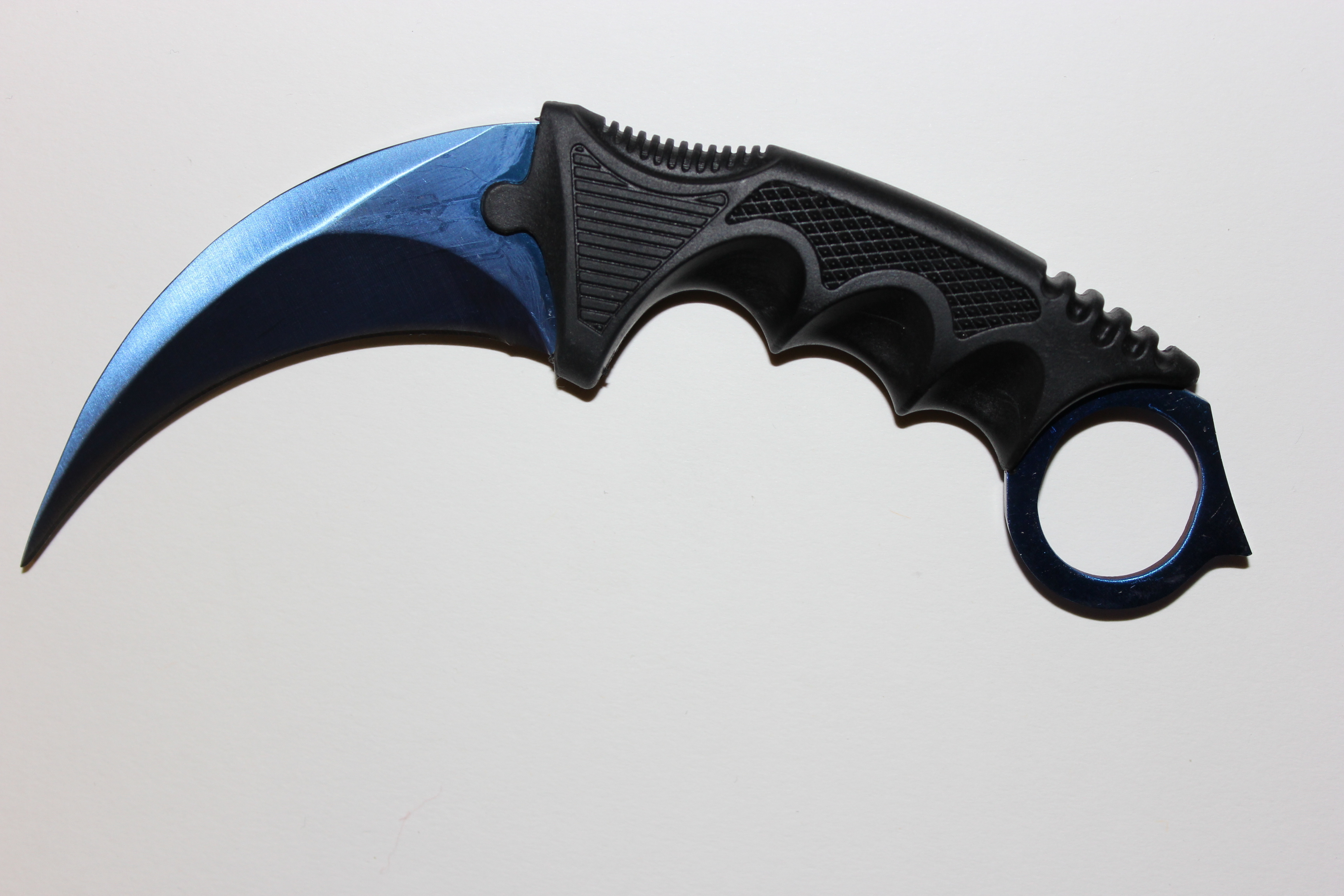 Nůž karambit s pouzdrem - modrý