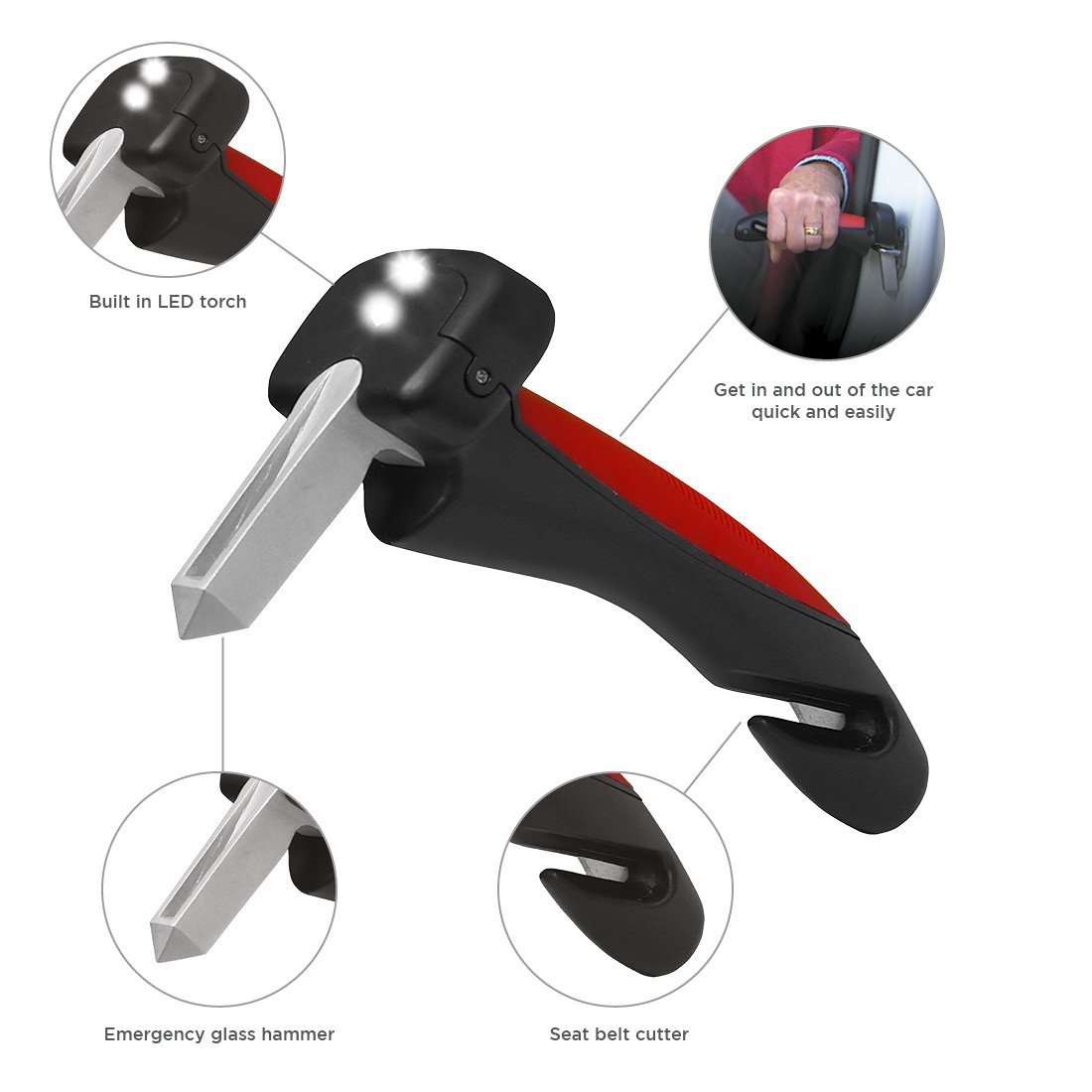 Multifunkční rukojeť do auta Car Cane Handle 4v1