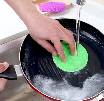 Antibakteriální silikonová houbička - zelená