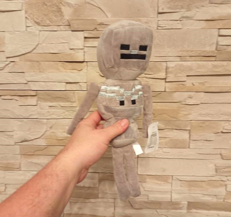 Plyšová hračka minecraft Skeleton